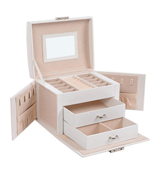 Troli White jewelry box con mirror