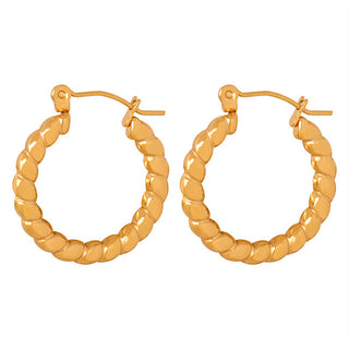 Troli Eleganti Orecchini A Cerchio Placcati In Oro Vaaxf181G