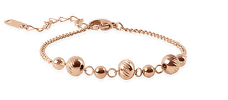 Troli Elegante Bracciale In Bronzo Con Palline Lucidate