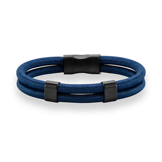 Troli Elegante Bracciale Nero E Blu Vsb005 Nb-Pet