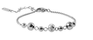 Troli Stylish steel Bracciale with polished balls