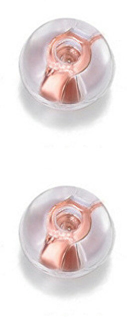 Troli Chiusura Per Orecchini - 2 Paia In Silicone Oro Rosa