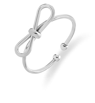 Troli Anello Distintivo In Acciaio Con Fiocco Vabrar001S