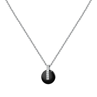 Trussardi Collier pour femme en acier avec cristaux T-Round Tjayf04 