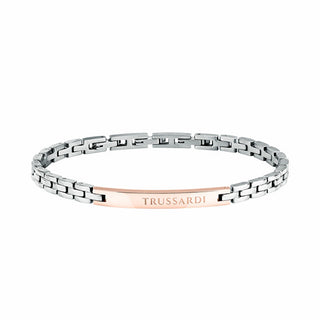 Trussardi Bracciale In Acciaio Originale T-Steel Tjaxv14