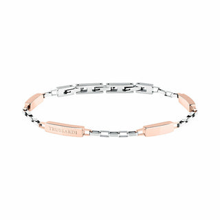 Trussardi Bracciale Bicolore Abbinato Per Uomo T-Steel Tjaxv36