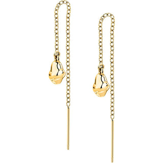 Trussardi Stylish long gold-plated steel Orecchini T-Design TJAXA13