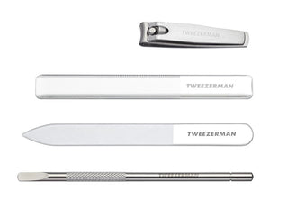 Tweezerman Set Manicure Con Lime In Vetro Set Manicure In Vetro