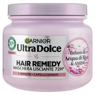 Garnier Ultra Dolce Infuso Di Acqua Di Riso & Amido, Maschera Lisciante 340 Ml
