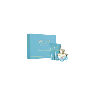 Versace Dylan Turquoise pour Femme Set regalo EDT 100 ml, Gel doccia 100 ml, body gel 100 ml and miniature EDT 5 ml 100ml