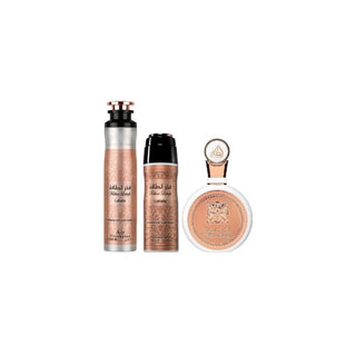 Lattafa perfumes Fakhar Rose set regalo EDP 100 ml, deodorante spray 200 ml a bytová fragranza 300 ml 100ml