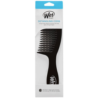 Wet brush Pettine districante con spazzola bagnata Nero E9245
