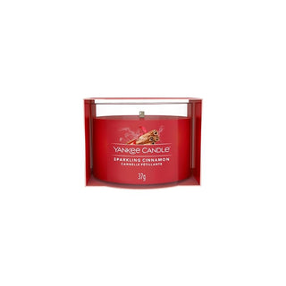 Yankee candle Sparkling Cinnamon - Candela votiva in vetro 37 g