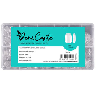 DeniCarte Unghie Artificiali Flessibili Corte Bara 120 pz