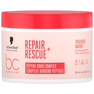Schwarzkopf BC Bonacure Repair Rescue Treatment Mask – maschera rigenerante per capelli danneggiati, 500 ml