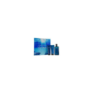 Davidoff Cool Water Man United Set regalo EDT 125 ml Dopobarba Balm 75 ml Cool Water and Cool Water Gel doccia 75 ml 125ml