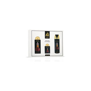 Lattafa perfumes Artisan Ethnique Set regalo EDP 100 ml, deospray 200 ml and EDP 20 ml 100ml