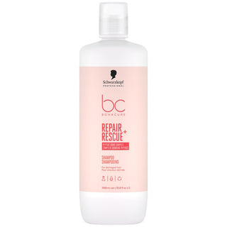 Schwarzkopf Professional BC Bonacure Repair Rescue Shampoo – shampoo ricostruttore per capelli danneggiati, 1000 ml
