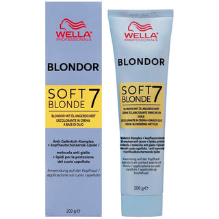Wella Blondor Soft Blonde 7 Crema schiarente per capelli 200 g