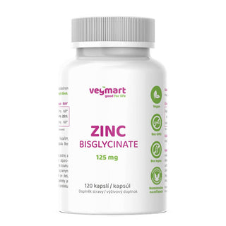 Vegmart Zinc Bisglycinate 125 mg 120 capsules