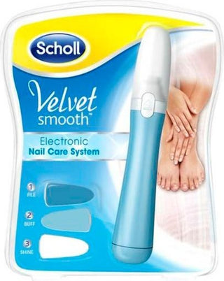 Scholl Velvet Smooth Electronic Nail Care System - Kit Elettronico Per La Cura Delle Unghie