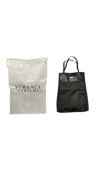 Versace, Stofftasche, Bucket Bag, schwarz, Damen