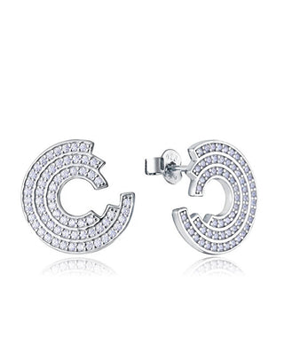 Viceroy Orecchini In Argento Di Design Con Zirconi Elegant 9128E000-30