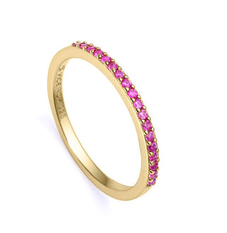 Viceroy Elegante Anello Placcato Oro Con Zirconi Rosa Trend 9118A012 - Circuito: 50 Mm