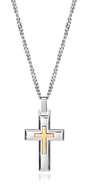 Viceroy Collana Bicolore Senza Tempo Con Croce Magnum 75321C01012
