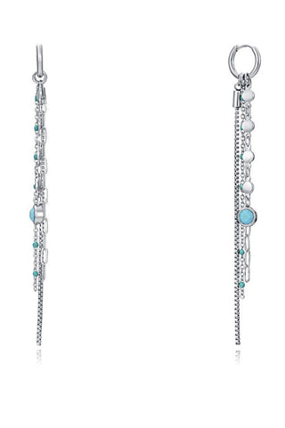 Viceroy Stainless Steel Hoop Earrings With 2In1 Pendants Kiss 15132E01000 
