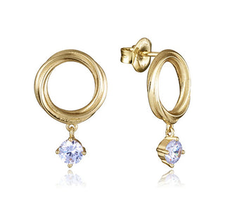 Viceroy Orecchini Pendenti Placcati Oro Con Zircone Elegant 13213E100-30