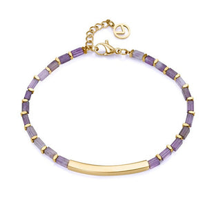 Viceroy Bracciale Placcato Oro Con Ametista Chic 14075P01019