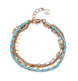 Viceroy Chic 14164P01013 Bracciale Con Tripla Perlina Placcato Oro