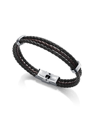 Viceroy Elegante Bracciale In Pelle Per Uomo Magnum 1324P01011