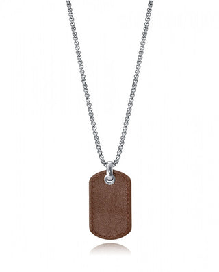 Viceroy Collana Elegante Con Targhetta In Pelle Magnum 15108C01011
