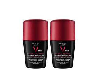 Vichy Homme Clinical Control 96H Deodorant Ball Set Per Uomo (Detraspirante) 2 X 50 Ml