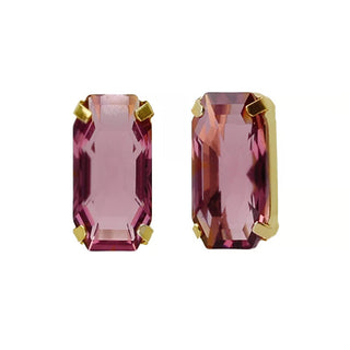 Victoria cruz Elegant gold plated Orecchini with burgundy crystal Inspire A4686-28DT