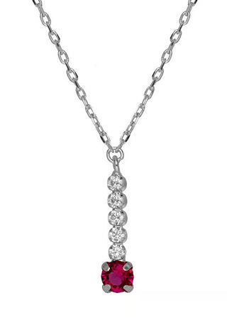Victoria Cruz Elegante Collana In Argento Con Cristalli Shine A4668-21Hg