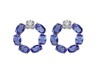 Victoria Cruz Orecchini Abbaglianti Con Cristalli Blu Harmony A4688-08Ht