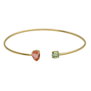 Victoria cruz Bay Crystal Solid Gold Plated Bracciale A4894-24DP