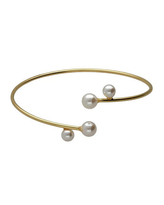 Victoria Cruz Affascinante Bracciale Placcato Oro Con Perle Sera A5556-00Dp