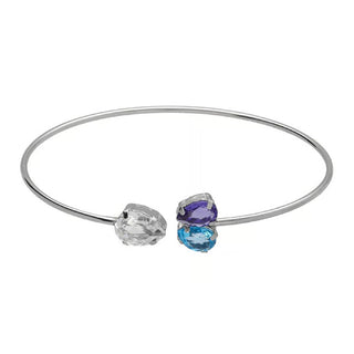 Victoria cruz Solid Silver Bracciale con Glory Crystals A4898-12HP