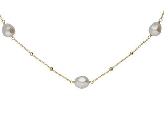 Victoria Cruz Collana Placcata Oro Con Perle Sintetiche Sera A5565-00Dg