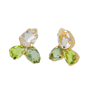 Victoria Cruz Bellissimi Orecchini Placcati Oro Con Cristalli Glory A4902-14Dt