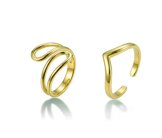 Victoria walls Elegant set of gold-plated rings VWS260867G (2x Anello)