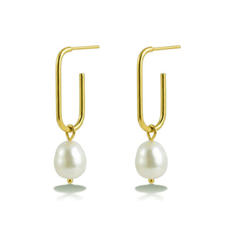Victoria walls Gold-plated 2in1 Orecchini with Sylmara Gold pearl VWE260814G