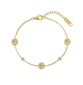 Victoria walls Gold-plated da donna Bracciale con clear crystals VWB260827G