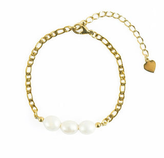 Victoria walls Gold-plated Bracciale with genuine pearls Orlisse Gold VWB260758G