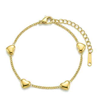 Victoria walls Gold-plated Bracciale with hearts Vaelisse Gold VWB260689G
