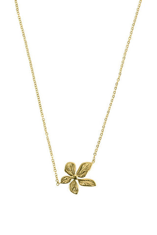 Victoria walls Gold-plated steel Collana with flower VWN260712G